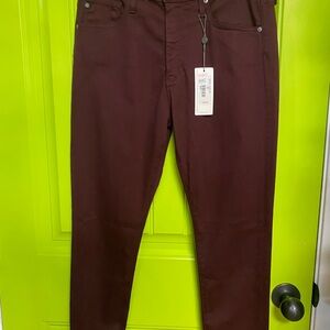 AG Adriano Goldschmied Women's Skinny Jeans in Deep Maroon